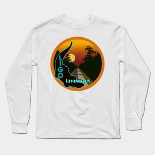 LIGO Livingston - orange circle Long Sleeve T-Shirt